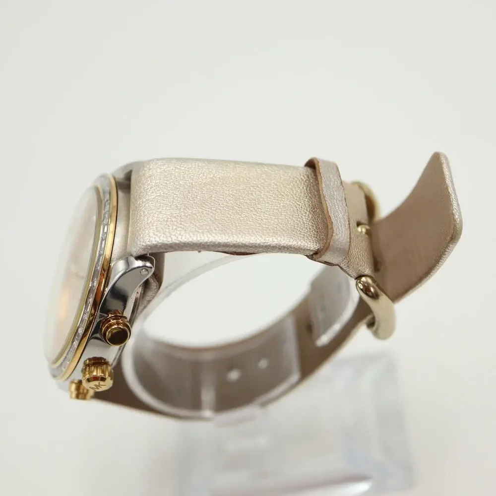 Michael Kors Brinkley Two Tone Pave Chronograph 40mm Watch MK6188 w New Battery - Picture 11 of 15